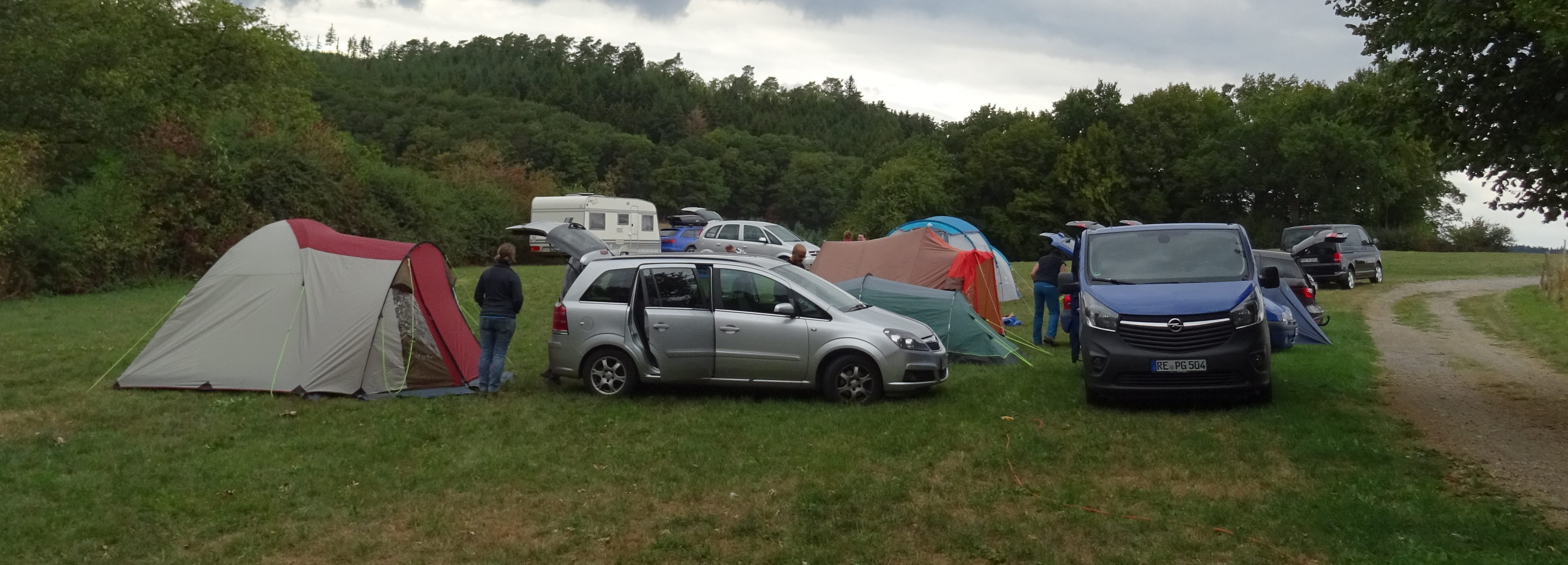 Familienzelten an der Biberhütte 2018