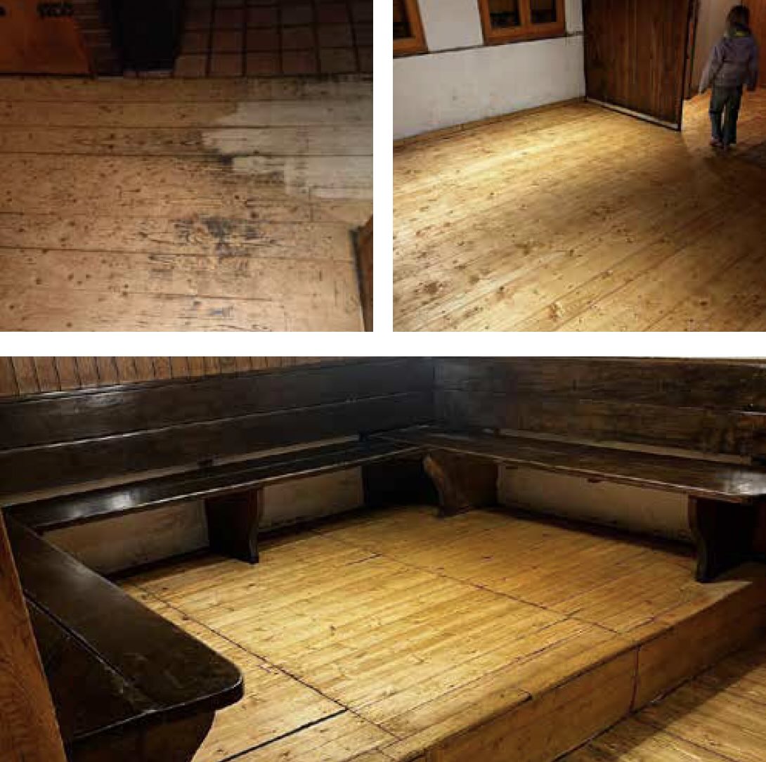 Fussbodenrenovierung in der Biberhütte 2025